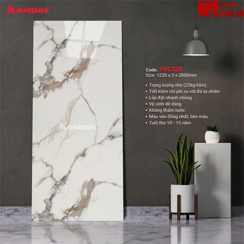 Tấm Ốp Tường PVC Giả Đá Kosmos-328